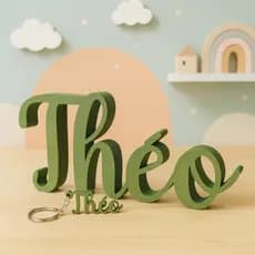 Letreiro Nome Personalizado Decoração Quarto do bebê Enxoval Mesa Aniversário Chá De Bebê