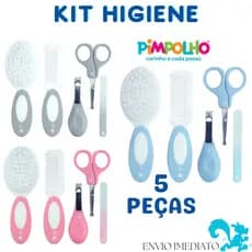 Kit Higiene 5 Peças Bebe Unha Pimpolho menino e menina
