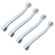 Kit com 04 tirantes Branco para Máquinas de Lavar Roupas Brastemp e Consul (5 a 8KG)