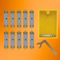 Kit 10 reparo caixa de interruptor caixa tomada 4x2