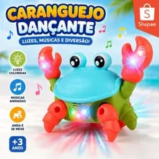 Brinquedo Caranguejo Fujão Som Luz E Movimento para bebês