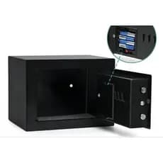 Cofre Digital Eletrônico Forkys com Senha e Chave de Emergência – Preto