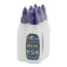 Kit 6 Cola Eva 40g Contato Multiuso Isopor Madeira Papel