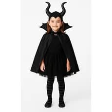 Fantasia Malévola Tiara e Saia Infantil