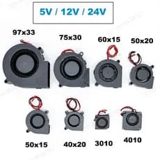 30MM 40MM 50MM 60MM 75MM 97MM DC 2pin Ventilador De Refrigeração Caixa Do Motor Sem Escova turbo Umidificador Fogão De I