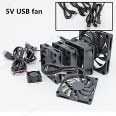 DC 5v USB 2510 8010 6010 6015 6025 6CM 8CM 60x60x25mm 80x80x10mm Ventilador De Caixa De Resfriamento De Energia Para Rec