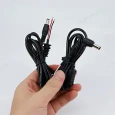 20awg 5A DC 5.5x2.1mm 5.5x2.5mm Carregador De Energia Macho Ângulo Reto Fonte Plug Estender Cabo Conector Para PC Portát