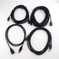 Cabo Extensor A/F 1.5M 5M 10M USB 2.0 Macho Para Fêmea De Extensão Dados De Velocidade PC Laptop BR2L2