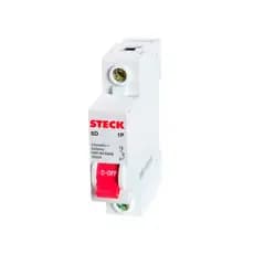 DISJUNTOR UNIPOLAR STECK DIN CURVA B 10A/16A/20A/25A/32A/40A  3Ka