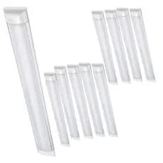 Kit 10 Luminária Linear Tubular Led Slim 30cm w Branco Frio Bivolt 85v-220v
