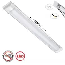 Luminária Linear Tubular Led Slim 120cm 40w Branco Frio Bivolt 85v-220v