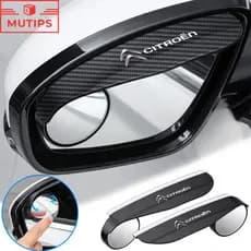 2 Pçs/Set Citroen Espelho Retrovisor Do Carro Chuva Sobrancelha Viseira Ponto Cego Capa De Para c4 Cactus c5 c3 Aircross