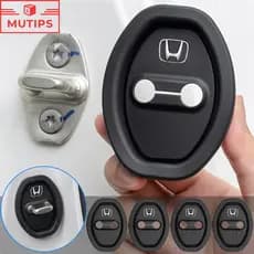 Capa Para Fechadura De Porta De Carro Honda , Borracha De Silicone , Fivela , Amortecedor , Almofada Protetora Fit City