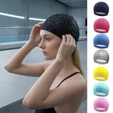 tshitoli-Touca De Natação Resistente À Água Para Adultos , Chapéu De Cabelo Curto E Longo , Banho Antiderrapante Homens