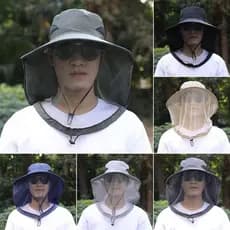Chapéu De Sol Ao Ar Livre Com Cabeça De Mosquito , Aba De Pescoço , Respirável , Homens , Mulheres , Pesca , Caminhadas