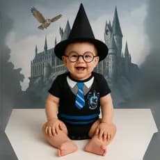 Body Bebê Infantil Mêsversário Temático Harry Potter Super Confortável