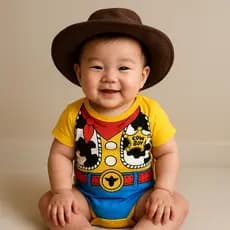 Body Bebê Infantil Mêsversário Temático Woody Toy Story Super PremiumConfortável Linha