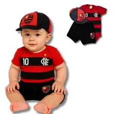 Body Bebê Temático Mesversário Infantil Time de Futebol - Suedine Algodão Promoção