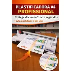 Plastificadora Nova Laminadora Refiladora A4  Papelaria Escritorio 3x1
