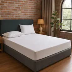 Kit 1 Capa Protetor Colchão Casal com 2 Capas de Travesseiro Cama Quarto Organizaçao