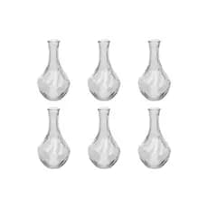 6 Vasos de Vidro Solitário de 17 cm