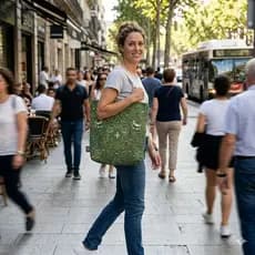 Ecobag Estampada Tropical – Bolsa de Ombro Sustentável