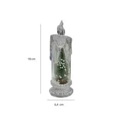 Vela Natal Decorativa Com Arvore - 2 peças
