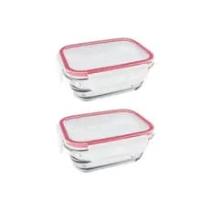 Kit com 2 Potes Herméticos de Vidro 400 ml