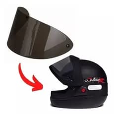 Viseira Capacete Moto Taurus-san Marino Anti Risco Fume 0.8m (1010F) Polivisor