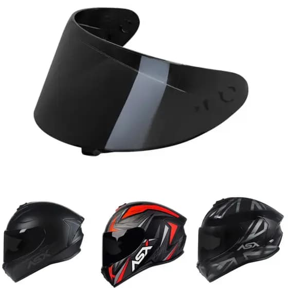 Viseira Capacete Fumê Axxis Asx V18b Eagle Draken City Antirrisco (POLIVISOR) 1798F