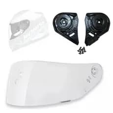 Viseira Transparente Norisk Ff302 Soul Grand Prix +reparo Lateral (1791C + 1268)