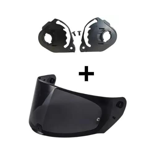 Viseira Ls2 Ff320 Stream, Ff353 Rapid, Ff800 Storm + Reparo Polivisor (1772F + 1238)