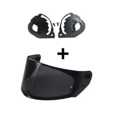 Viseira Ls2 Ff320 Stream, Ff353 Rapid, Ff800 Storm + Reparo Polivisor (1772F + 1238)