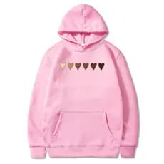 Blusão Feminino  fofo Moletom Feminino Com Bolso e Gorro