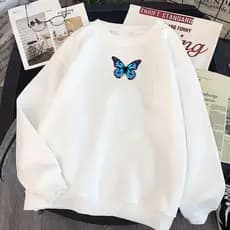 Moletom Feminino Fofo Moletom Gola Careca
