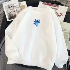 Moletom Stitch Fofo Feminino Moletom Feminino Gola Careca