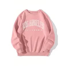 Moletom Rosa Infantil Feminino Gola Redonda Moletom Feminino Fofo Moletom Infantil Casaco Kids