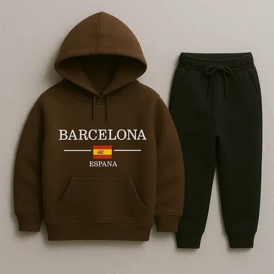 Conjunto Masculino Infantil Moletom Masculino Blusa e Calça Preta Infantil  Kids Moleton kids