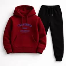 Conjunto Masculino Infantil Moletom Blusa e Calça  Algodão Flanelado Infantil Moda Juvenil