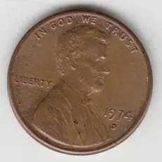 moeda Usa 1 cent 1974d original usada perfeita top