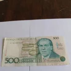 nota 500 cruzados Villa Lobos perfeita para coleção
