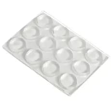 Batente Silicone Auto Colante Para Moveis, Vidro e eletronicos Cartela 50 E 100  GOTAS (3 TAMANHOS)