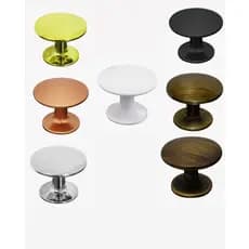 Puxador De Armario Moveis Gaveta Colonial 1 Furo 28,5mm diversas cores