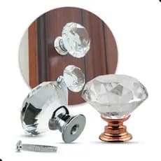 Puxador De Armário/gavetas/móveis Modelo Cristal 20mm P 30mm M 40mm G