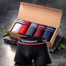 Kit com 3 e 5 Cuecas Box de ALGODÃO Adulta Antialergico Masculina Boxer Cotton Confortável Respirável Premium