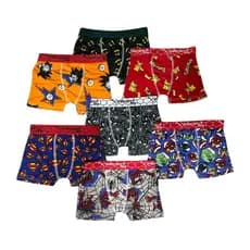 Kit 5 Cueca Infantil Box Cuecas Boxer Personagem Menino
