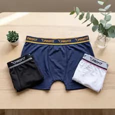 Kit 3 Cuecas Boxer Box Dry Fit Alto Padrão Premium Tecido Furadinho Antiodor
