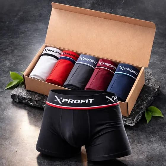 Kit 3 Cuecas Boxer Adulta Algodao Antialergico