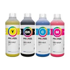 Kit 04 Tinta Profeel Compativel Corante P/ L1800 L805 L3250 Tinta Preto Magenta Ciano Amarelo