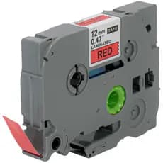 Fita Rotulador Brother TZe-431 Vermelho X-Full 12mm PT-H110 Etiqueta Adesiva Laminada